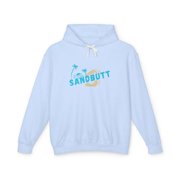 SANDBUTT Beach Vibe Hoodie - Unisex Lightweight Hooded Sweatshirt